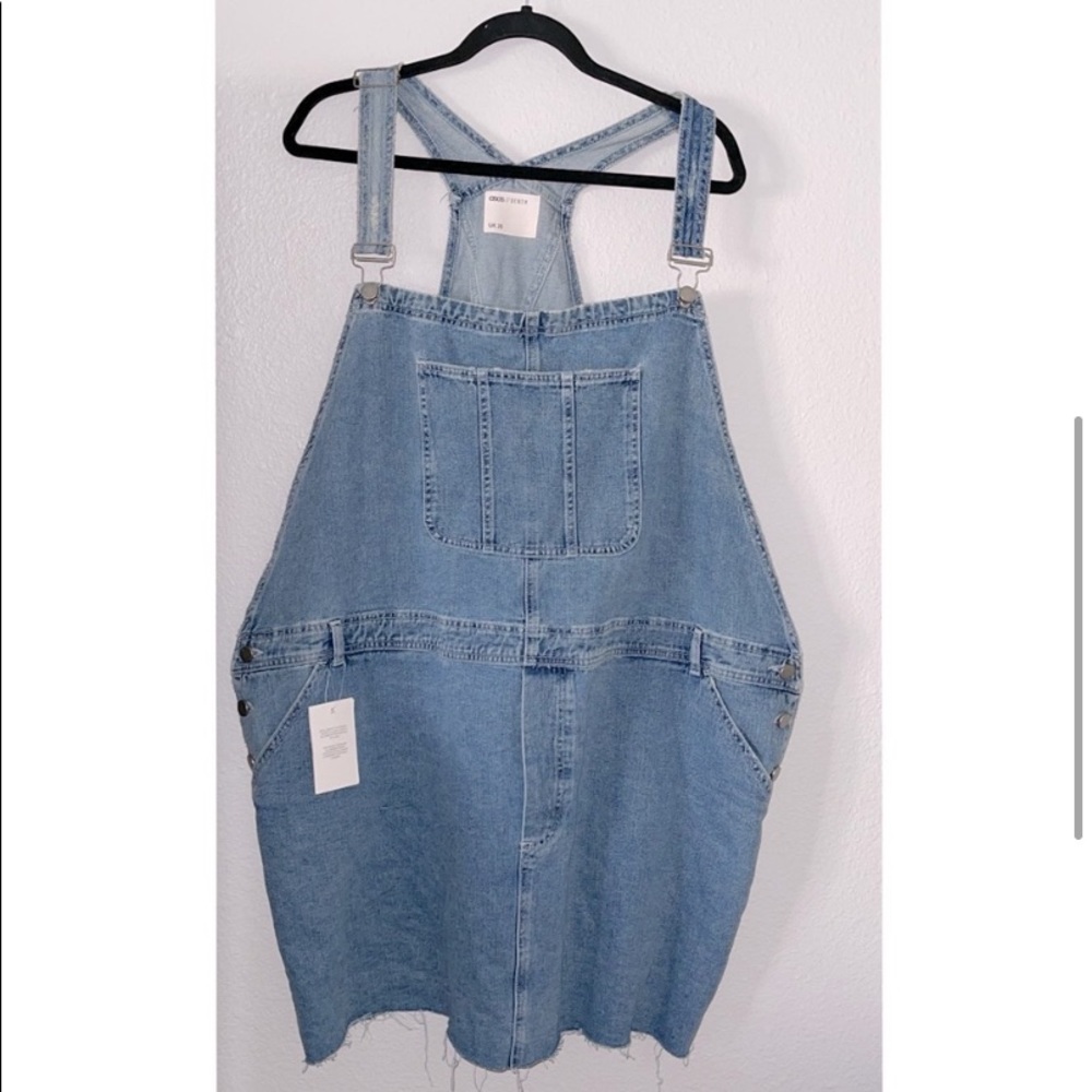 NWT ASOS curve denim overall skirt